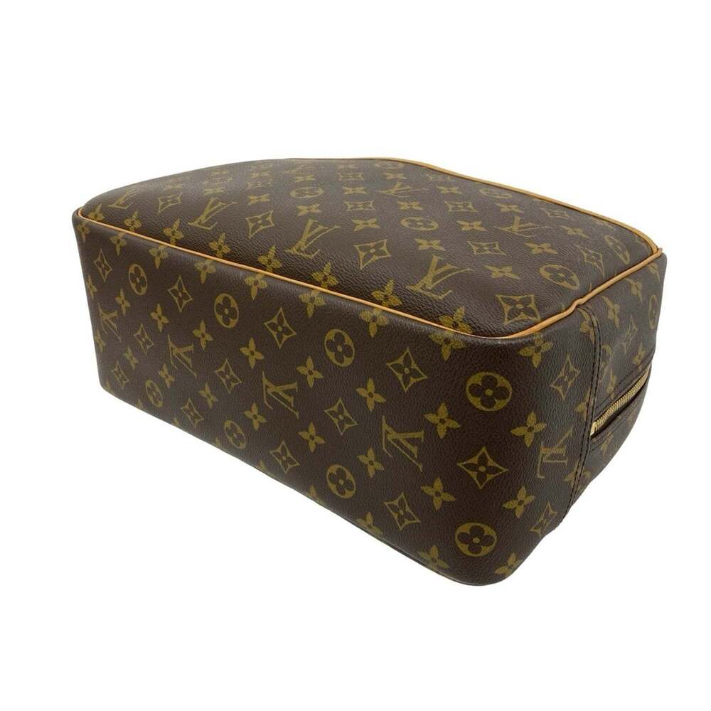 LOUIS VUITTON Vintage Brown Monogram Leather Deauville Boston Bag - Picture 7 of 10